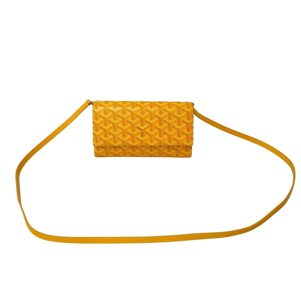 GOYARD Varenne Pouch Wallet Shoulder Bag Yellow